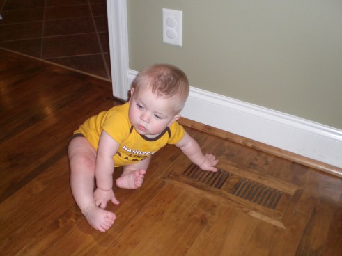 baby and air vent