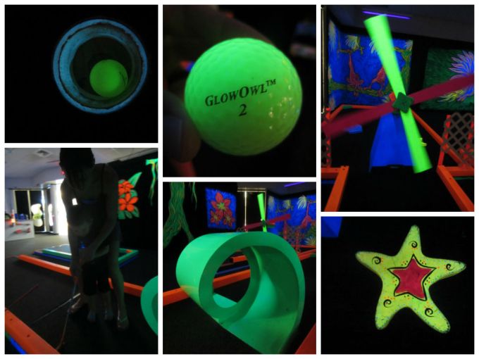 GlowGolf (Real Glow-In-The-Dark Miniature Golf) A Family Friendly Review