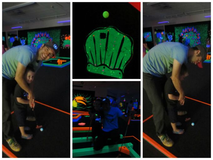 GlowGolf (Real Glow-In-The-Dark Miniature Golf) A Family Friendly Review
