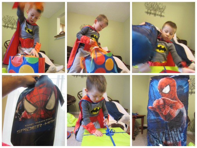 Dear Jack: Dressing Yourself As A Super Hero To Open Your Gifts From Family
