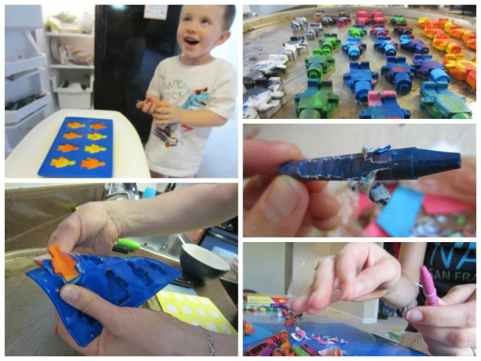 Making Cool Party Favors By Baking Crayons In Lego Man Molds