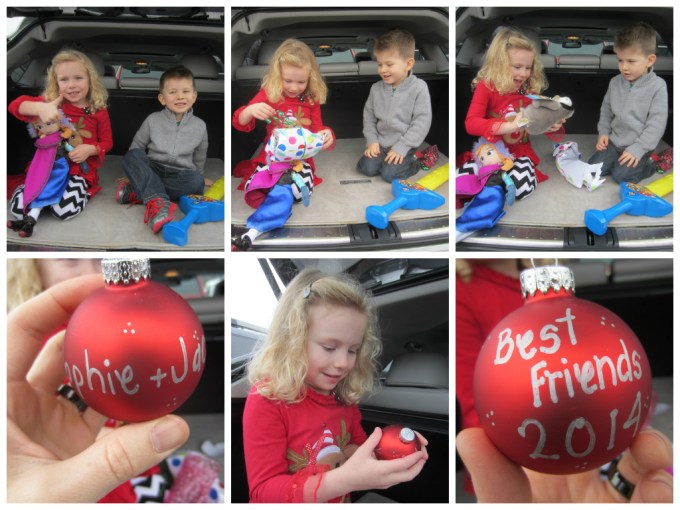 I've been wondering all weekend why Jack asked Santa for a pinball machine. In fact, it was the only thing he asked Santa for. Today when I picked Jack up from school, I learned why. His teacher Ms. Michelle created one for their class to play with. Now to figure out how I'm going to arrange that with Santa. Time for me to start Googling "small pinball machines"...