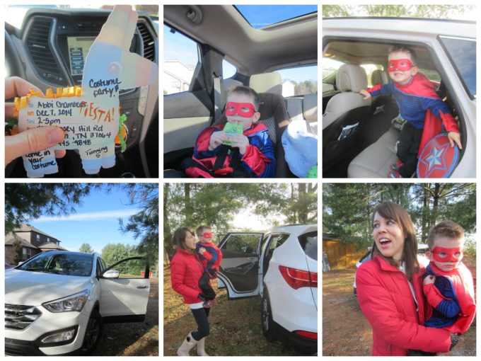 Dressing As A Super Hero For Abby’s Birthday/2014 Hyundai Santa Fe Weekend