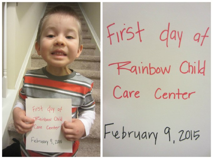 Dear Jack: Your 1st Week At Your New Preschool- Rainbow Child Care Center