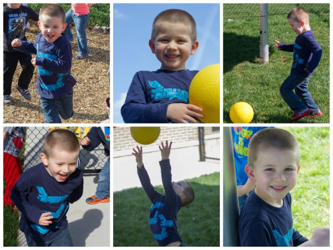 Hello Nick!  We had lots of fun this week outside!  Jack and his friends went on a pirate adventure around the playground. He rowed his boat over to skull rock island, climbed through his way through Vine snake jungle, then snuck up on the sleeping dragon to steal the magical fire rubies! (His face running away from the dragon was priceless!)     Today we had a lot of different activities!  He worked with friends to fold pieces of paper and build a tower. He was extremely proud of himself he built it up so high!     His latest craze, is to write his name with “scary letters” They’re beyond amazing! He has such an artistic talent!     And last but not least (We were busy today weren’t we!) we flew kites!  We took out our parrot kite this morning. He asked to hold the kite and he tried to hold on very tight. Ultimately, the wind was a bit too strong and took the kite across the playground, across the street, and into the corn field! Thankfully Ms. Lara came to the rescue and retrieved our kite!  This afternoon, everyone wanted to make their own kites and flew them outside!     We had an absolute blast!