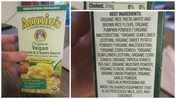 Annie’s Vegan Organic Pasta Dinners (Vegan Mac-and-Cheese)