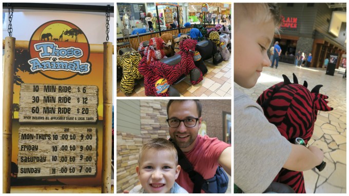 Dear Jack: Our Ride on “Those Animals” at the Opry Mills Mall in Nashville