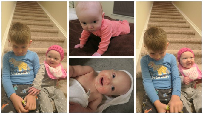 Dear Holly: A Weekend of Crawling, Pink Eye, and Getting Your Picture Taken with Santa