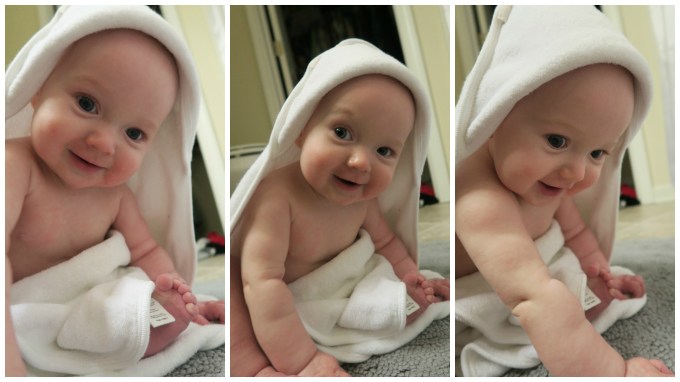 Dear Holly: A Weekend of Crawling, Pink Eye, and Getting Your Picture Taken with Santa